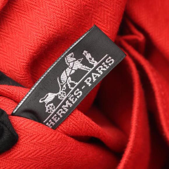 HERMES Red Leather Tote Bag - Picture 4 of 9